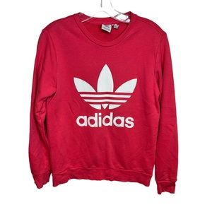 Girls Adidas Sweatshirt Pink Large Youth